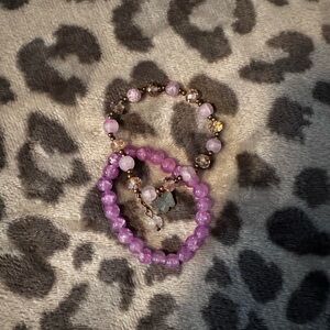 beaded bracelet pair